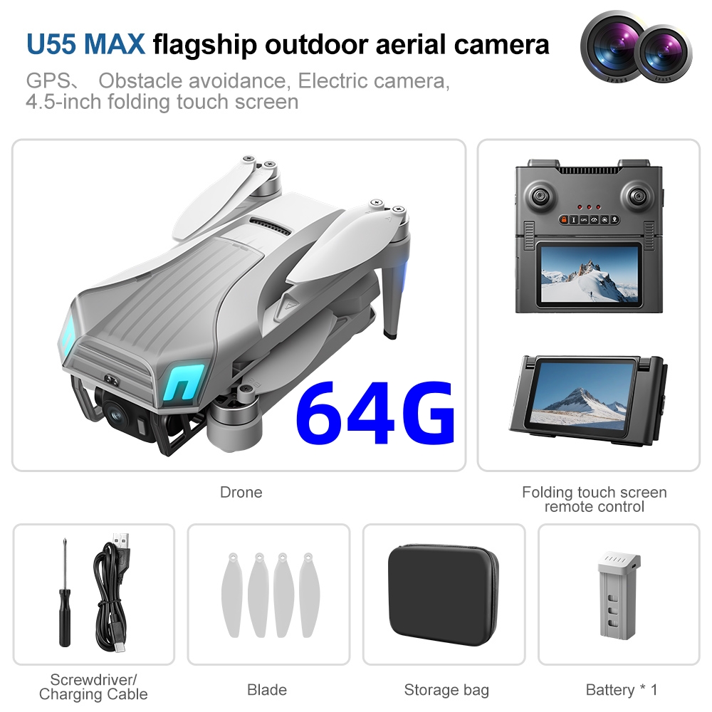 Dron GPS Profesional NCZOBOE U - Drone Gimbal 2 Axis reseña y precio